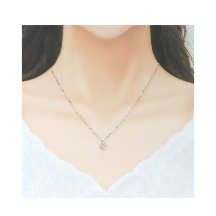 リボン済＆紙袋 4℃ ネックレス ヨンドシー 正規品 レディース しずくモチーフ ペンダント 1月誕生石 4ドシー プレゼント | 4℃ | 06