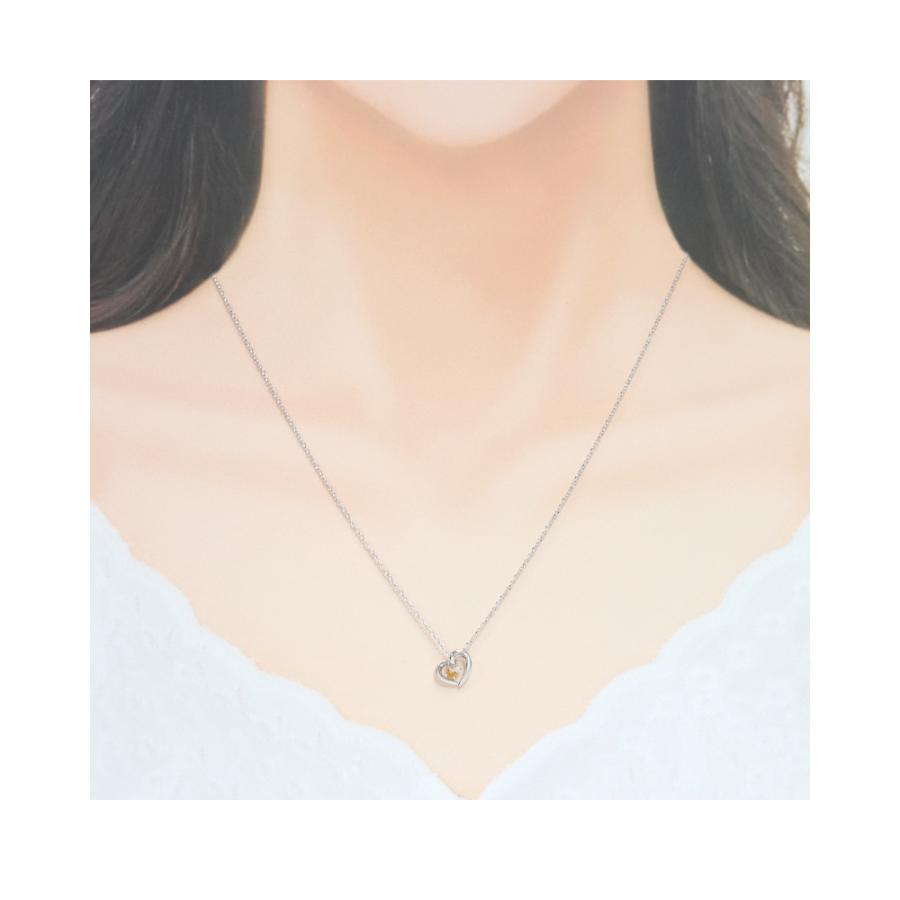 リボン済＆紙袋 4℃ ネックレス ヨンドシー 正規品 レディース 11月 誕生石 誕生日 ハートモチーフ 4ドシー ペンダント | 4℃ | 07
