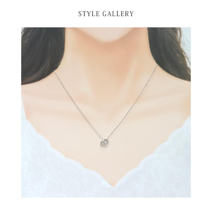 リボン済＆紙袋 4℃ ネックレス ヨンドシー 正規品 レディース 12月 誕生日 誕生石 ハートモチーフネックレス 4ドシー | 4℃ | 04