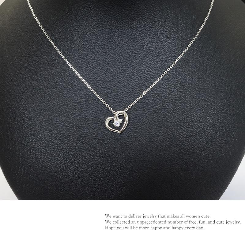 リボン済＆紙袋 4℃ ネックレス ヨンドシー 正規品 レディース 12月 誕生日 誕生石 ハートモチーフネックレス 4ドシー | 4℃ | 09