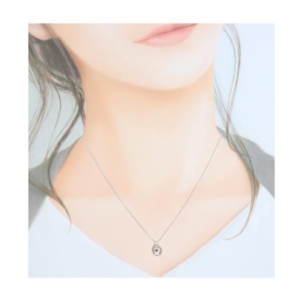 リボン済＆紙袋 4℃ ヨンドシー 正規品 ネックレス レディース しずくモチーフ ペンダント 4ドシー 9月 誕生石 プレゼント | 4℃ | 02
