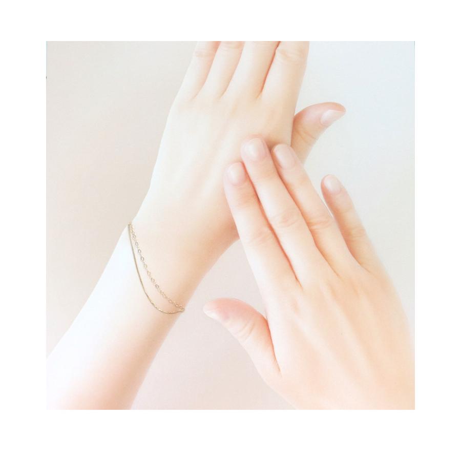 リボン済＆紙袋 4℃ ブレスレット ヨンドシー 正規品 レディース 2連ブレスレット イエローゴールド 4ドシー プレゼント | 4℃ | 06