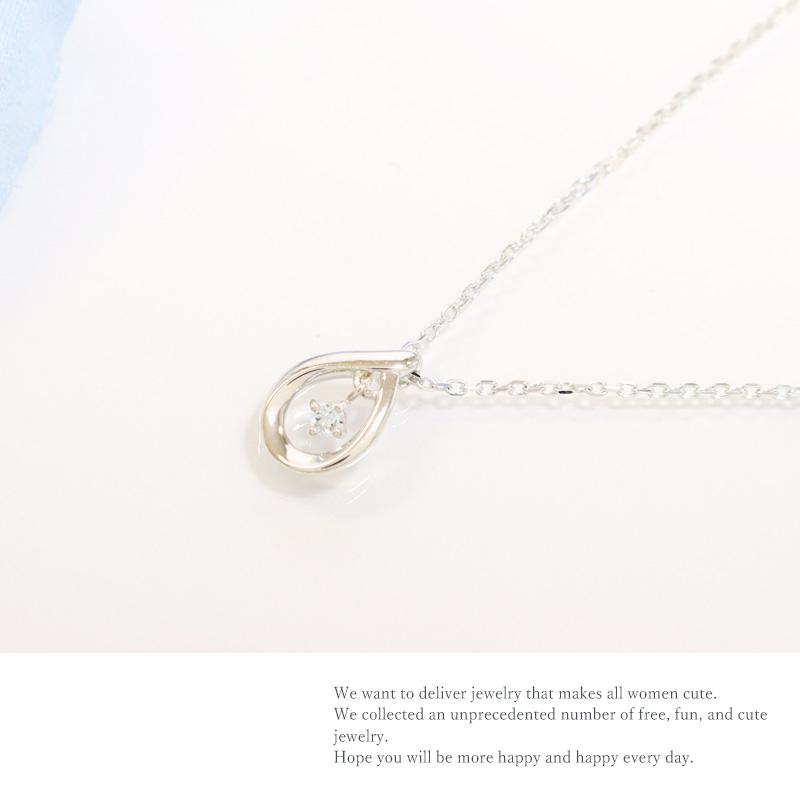 リボン済＆紙袋 4℃ ヨンドシー 正規品 ネックレス レディース 3月誕生石 誕生日 ペンダント プレゼント アクアマリン | 4℃ | 01