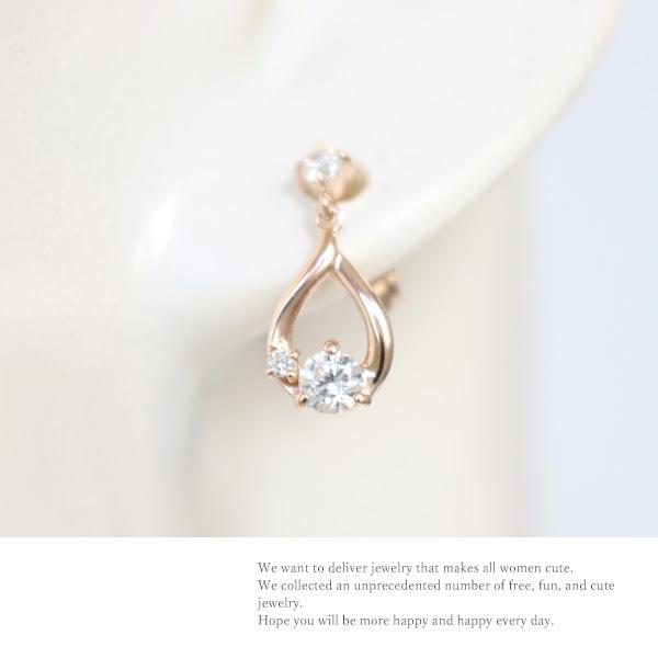 リボン済＆紙袋 4℃ ピアス ヨンドシー 正規品 レディース 4ドシー しずくモチーフ ギフト ジュエリー アクセサリー | 4℃ | 01