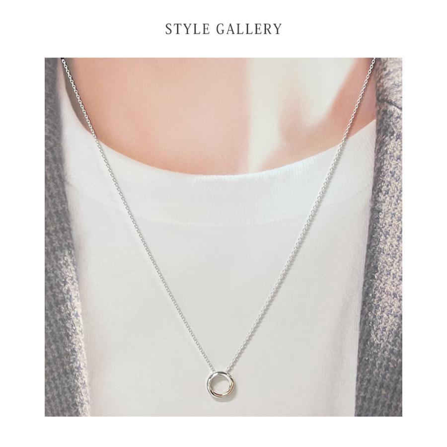 リボン済＆紙袋 4℃ ネックレス メンズ レディース ペアネックレス ヨンドシー 正規品 サークルモチーフ ペンダント 4ドシー | 4℃ | 03