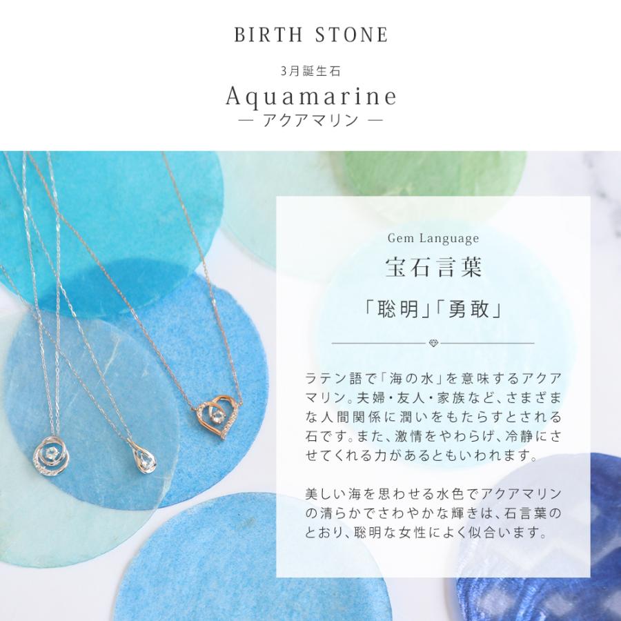 リボン済＆紙袋 4℃ ヨンドシー 正規品 ネックレス レディース 3月 誕生石 誕生日 しずくモチーフ ペンダント 4ドシー | 4℃ | 02