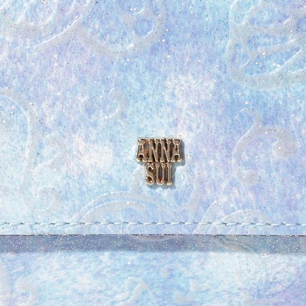 アナスイ 財布 長財布 かぶせ長財布 レディース がま口 ANNA SUI ガマ口 ブランド 本皮 レザー ピンク/ライトブルー パピヨン 315810 316890 喜ばれるギフト ANNA SUI（アナスイ） 財布 長財布 かぶせ長財布 レディース がま口