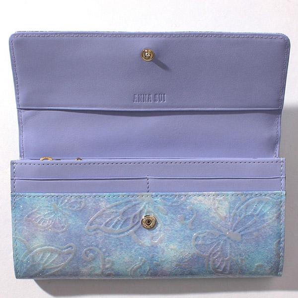 ANNA SUI（アナスイ） 財布 長財布 かぶせ長財布 レディース がま口