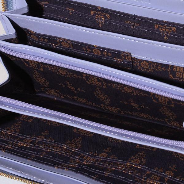 アナスイ 財布 レディース 長財布 ANNA SUI ブランド ファスナー長財布 本皮 レザー ピンク/ライトブルー パピヨン | ANNA SUI | 10