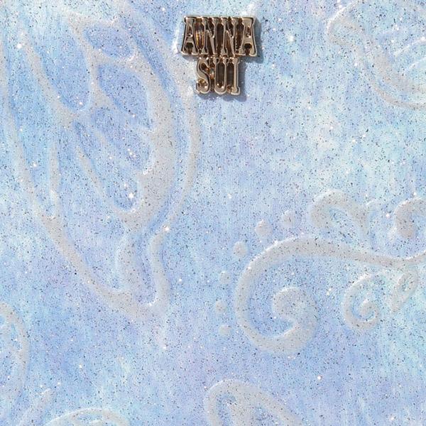 アナスイ 財布 レディース 口金二つ折り財布 折りたたみ 折財布 がま口 ガマ口 コンパクト ブランド 本皮 レザー ライトブルー/ピンク | ANNA SUI | 13