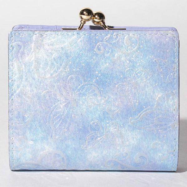 アナスイ 財布 レディース 口金二つ折り財布 折りたたみ 折財布 がま口 ガマ口 コンパクト ブランド 本皮 レザー ライトブルー/ピンク | ANNA SUI | 14