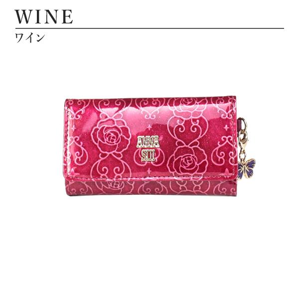アナスイ ANNA SUI レディース キーケース キーリング ブランド 本皮 レザー ローズハート 317984 喜ばれるギフト | ANNA SUI | 08