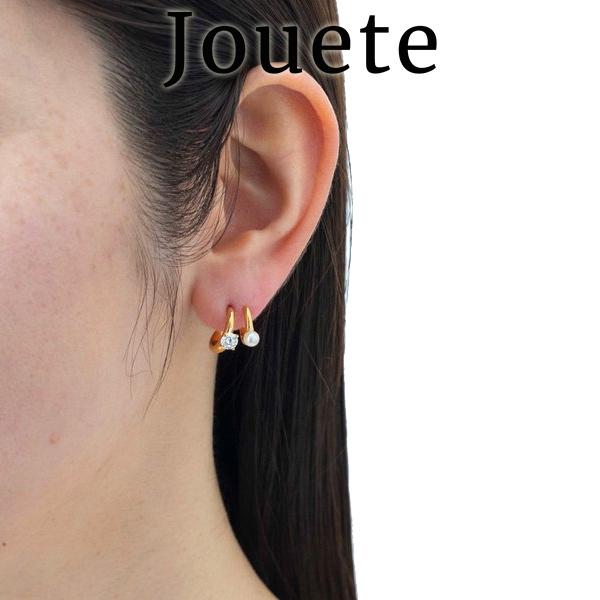 ジュエッテ ピアス Jouete ダブルピアス ジルコニア×パール 075392