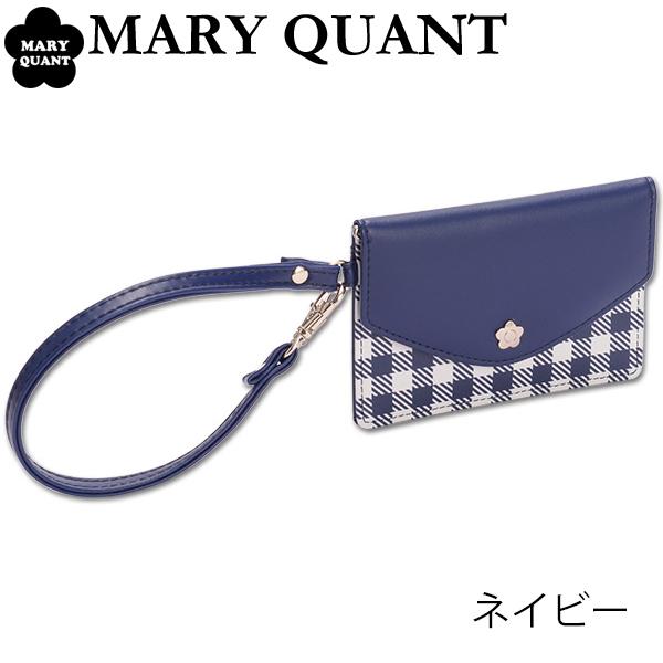 還元祭 マリークワント マリクワ パスケース 定期入れ Icカード ケース ストラップ レターギンガム 限定品 Www Yalaphone Com