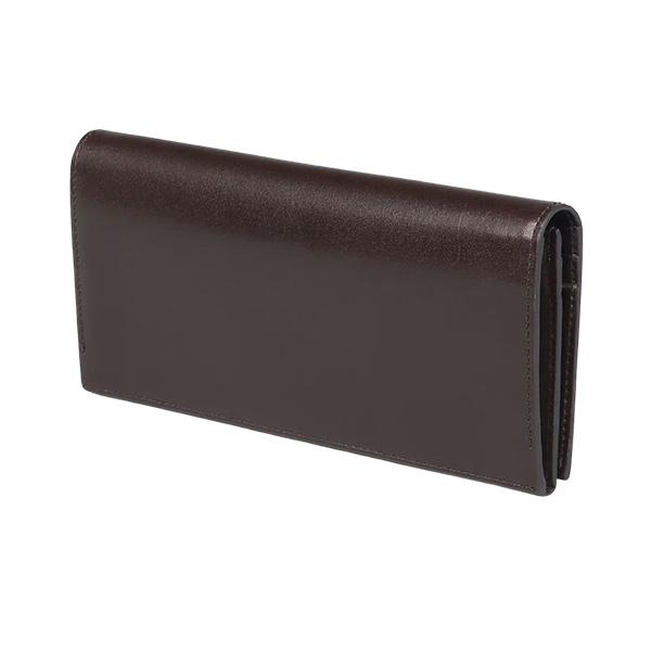 ポールスミス かぶせ長財布 ダークブラウン Paul Smith 箱付き - 小物