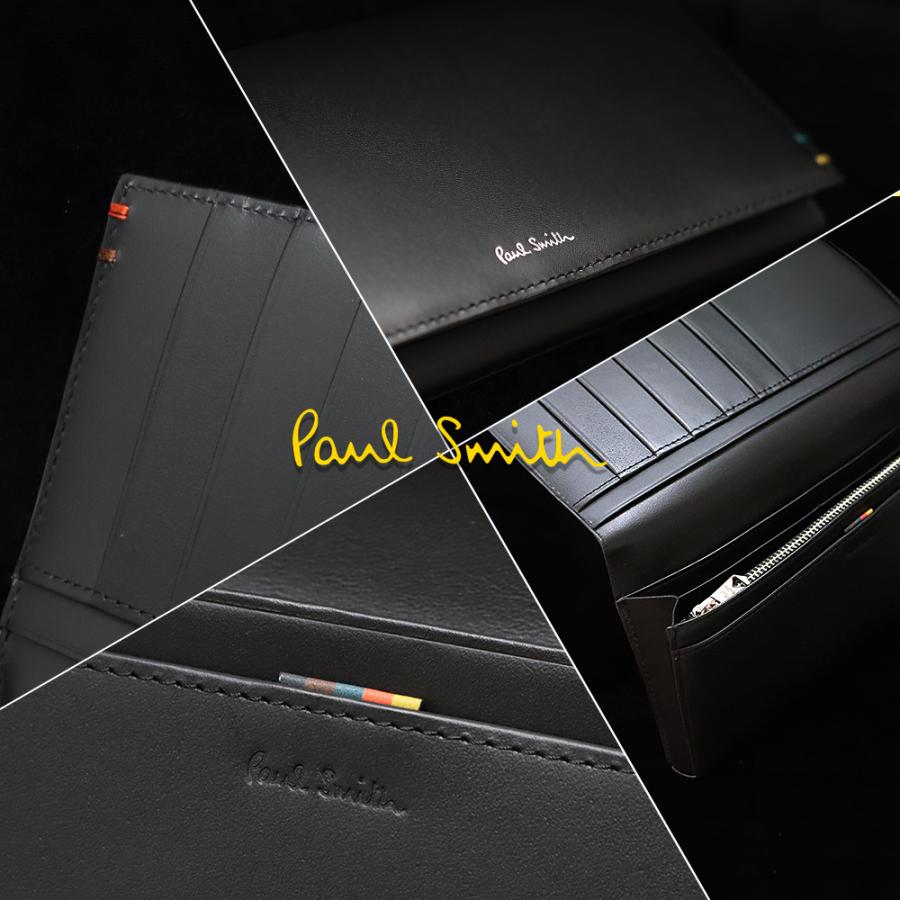 ポールスミス 財布 Paul Smith メンズ かぶせ長財布 ハイライトステッチ BPS855 813006 P855 喜ばれるギフト | Paul Smith | 02