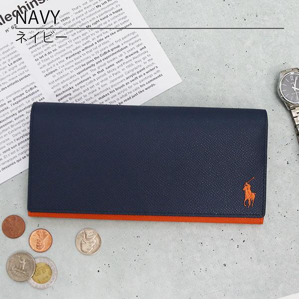 POLO RALPH LAUREN ラルフローレン 財布 メンズ かぶせ長財布 本 POLO RALPH LAUREN ラルフローレン 財布 メンズ かぶせ長財布 本
