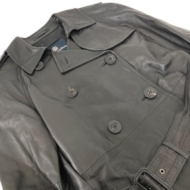 アクアスキュータム/ラムレザー/トレンチコート/ロングコート/羊革