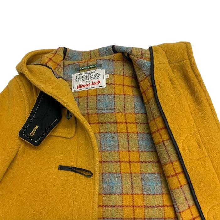 たま⭐︎ロンドントラディション ダッフルコート イエロー 36 英国製 LONDON TRADITION/ロンドントラディション/イリアン別注/ダッフル
