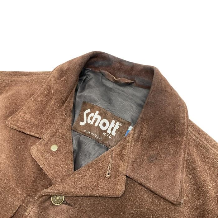 Schott/ショット/3rbタイプ/スエード/トラッカージャケット/ブラウン