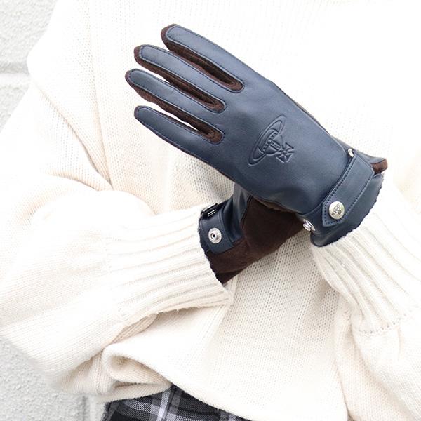 ヴィヴィアン ウエストウッド 革手袋 レディース スマホ対応タイプ Vivienne Westwood ヴィヴィアンウエストウッド レディース 手袋