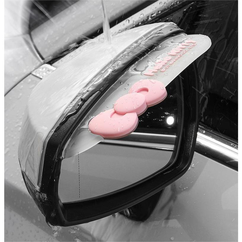 新商品 ハローキティ ミラーバイザー 汎用 かわいい 2枚セット : 呉竹