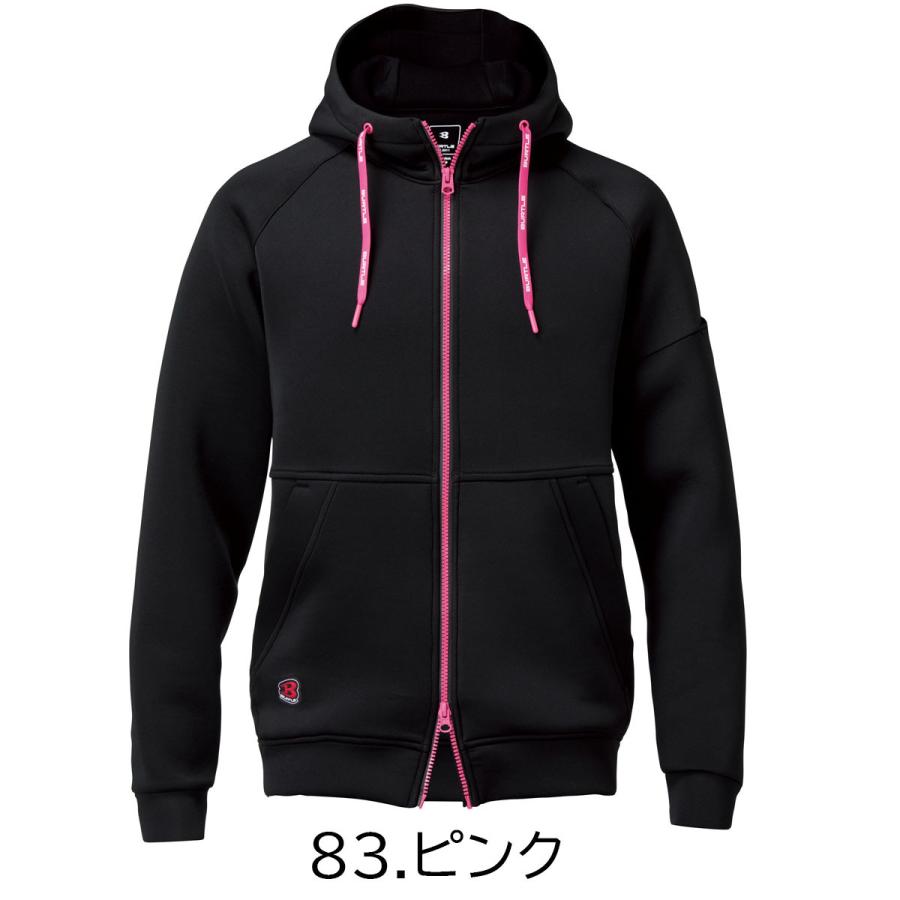 【2025 新商品】バートル BURTLE 4110 エアーテックジップフーディ 保温 ストレッチ ダンボールニット フード パーカー 吸汗速乾 リミテッド 限定  送料無料 | BURTLE | 03