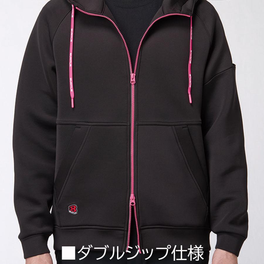 【2025 新商品】バートル BURTLE 4110 エアーテックジップフーディ 保温 ストレッチ ダンボールニット フード パーカー 吸汗速乾 リミテッド 限定  送料無料 | BURTLE | 08