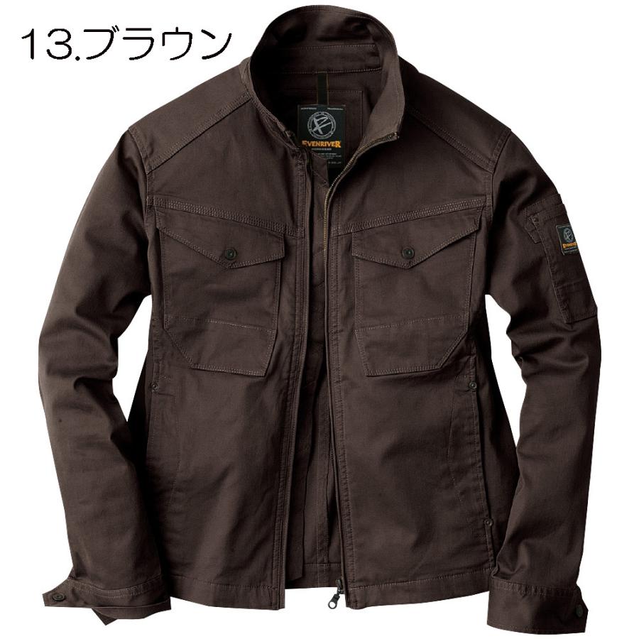 EVENRIVER（イーブンリバー） スリム ストレッチ ブルゾン 長袖