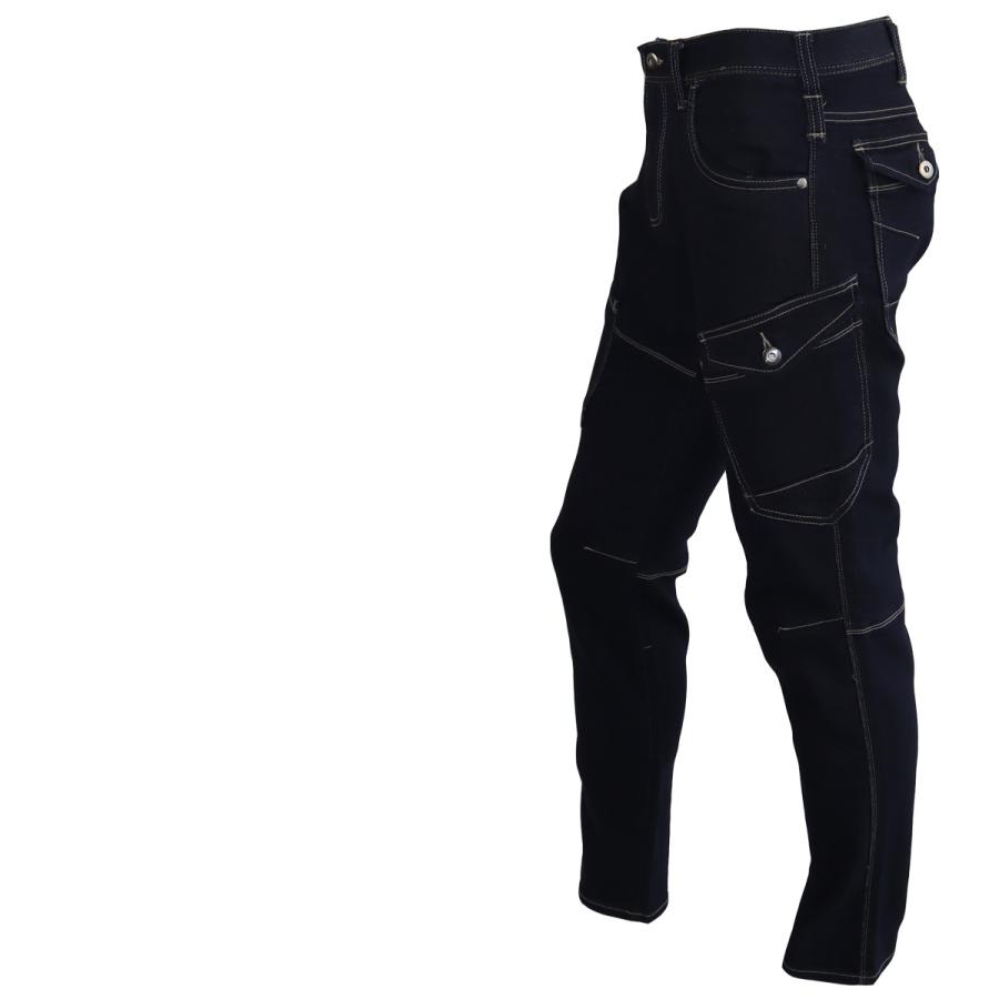 KRYclothing IRUKA4 デニムカーゴ　パンツ デニム カーゴ パンツ 2772 ストレッチ ワーク ジーンズ 作業服 作業着