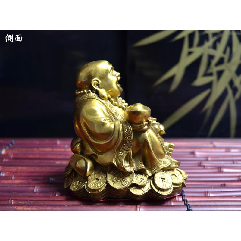 布袋の置物 銅製招財元寶布袋（大号） 弥勒佛 宝くじ : 中国貿易公司