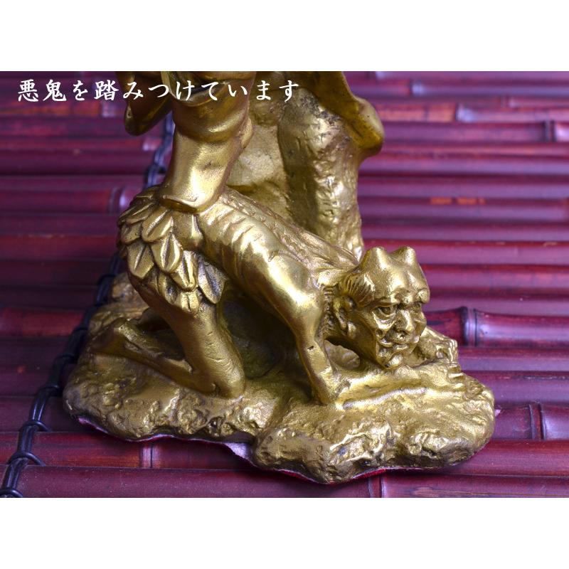 疫病退散 銅製 魔除けの鍾馗の置物（大） 風水グッズ : 中国貿易