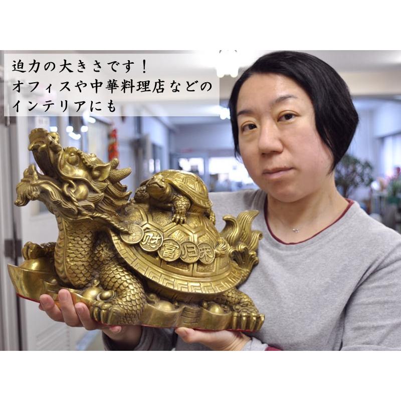 中国　古銅　亀　置物　盆景　N　R6798E ctcols_778kame