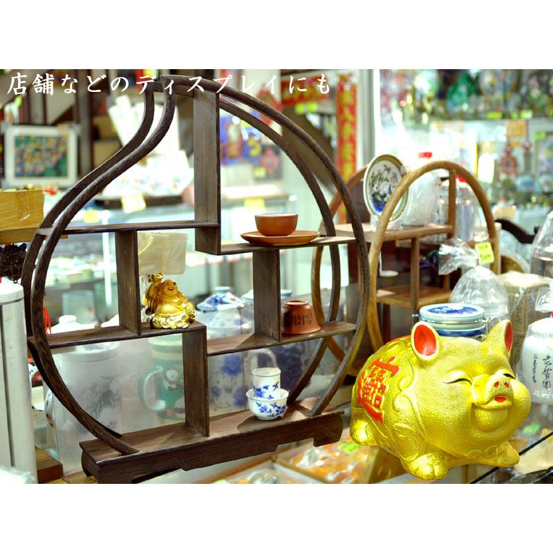 木製珍品棚（桃型）中 : 中国貿易公司ctcオンラインショップ - 通販