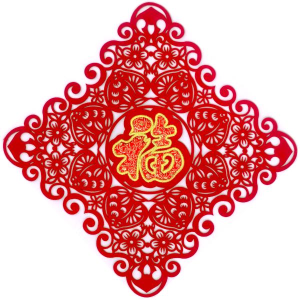 中国飾り 「福」布賀紙 厚手（春節飾り） 1枚 : 中国貿易公司ctc