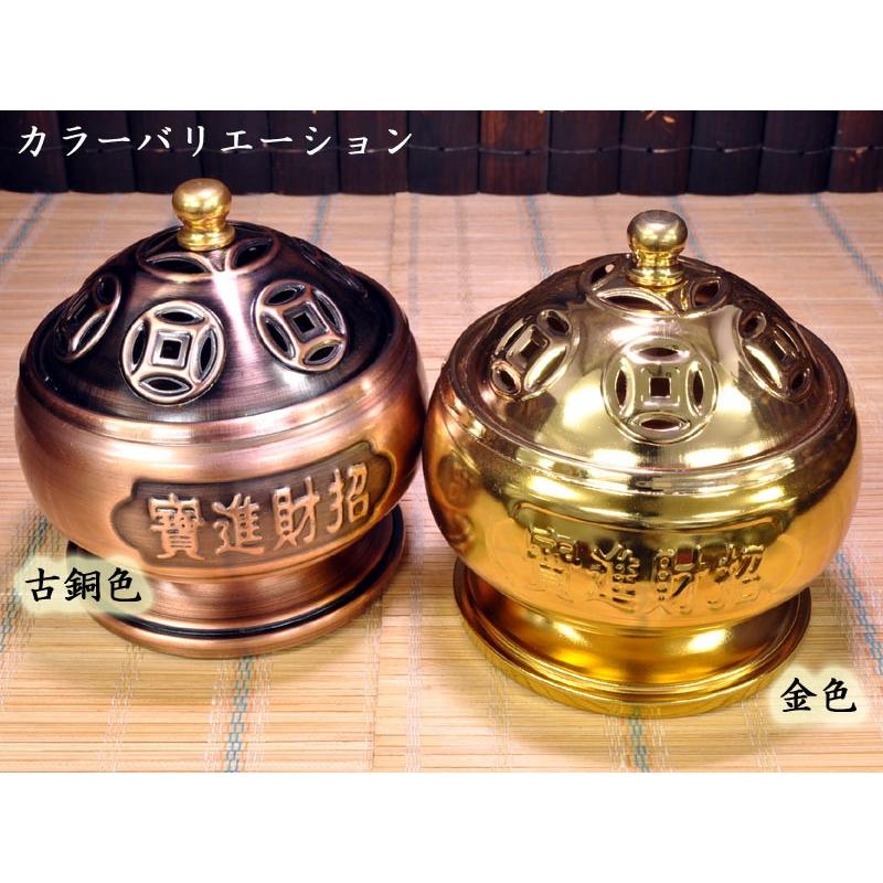 中国　香炉 楽天市場】香炉 彩花 蓋付 中国製 : 中華の扉