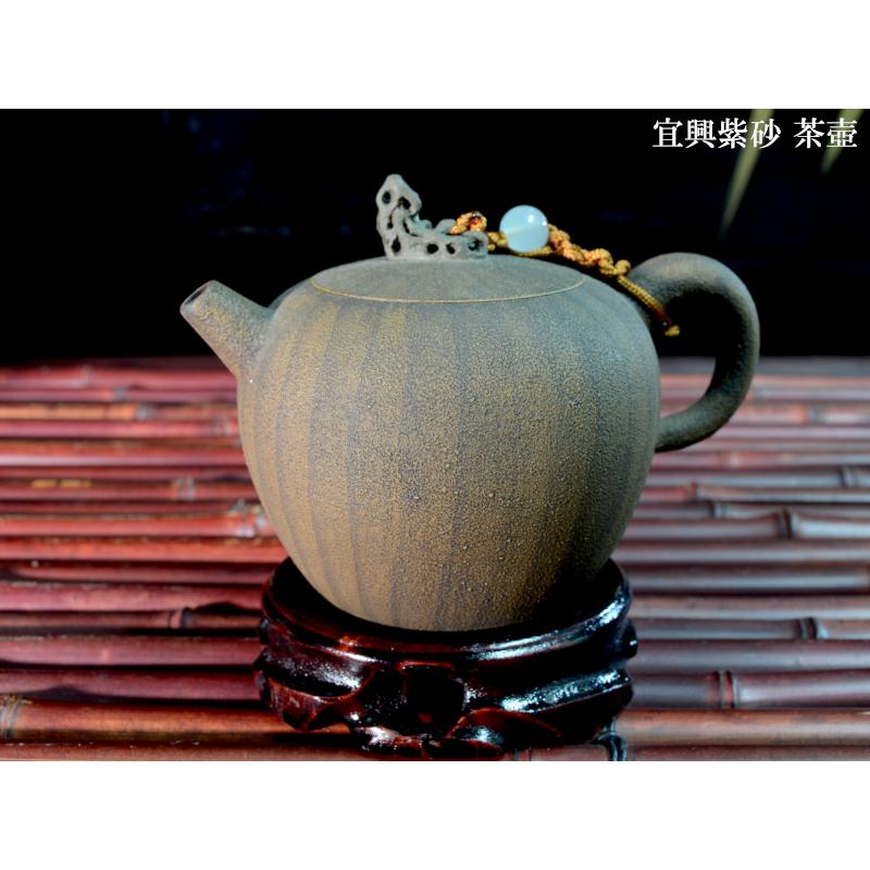 宜興紫砂茶壷 瓜子壺 壺縄付き 箱付き : 中国貿易公司ctc 宜興紫砂茶壷 瓜子壺 壺縄付き 箱付き : 中国貿易公司ctc