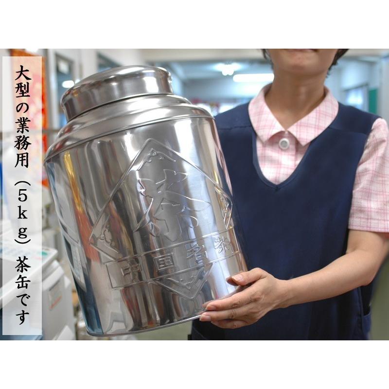 ヘコ缶特価】ちょっとお洒落な中国茶缶（業務用）5kg用缶