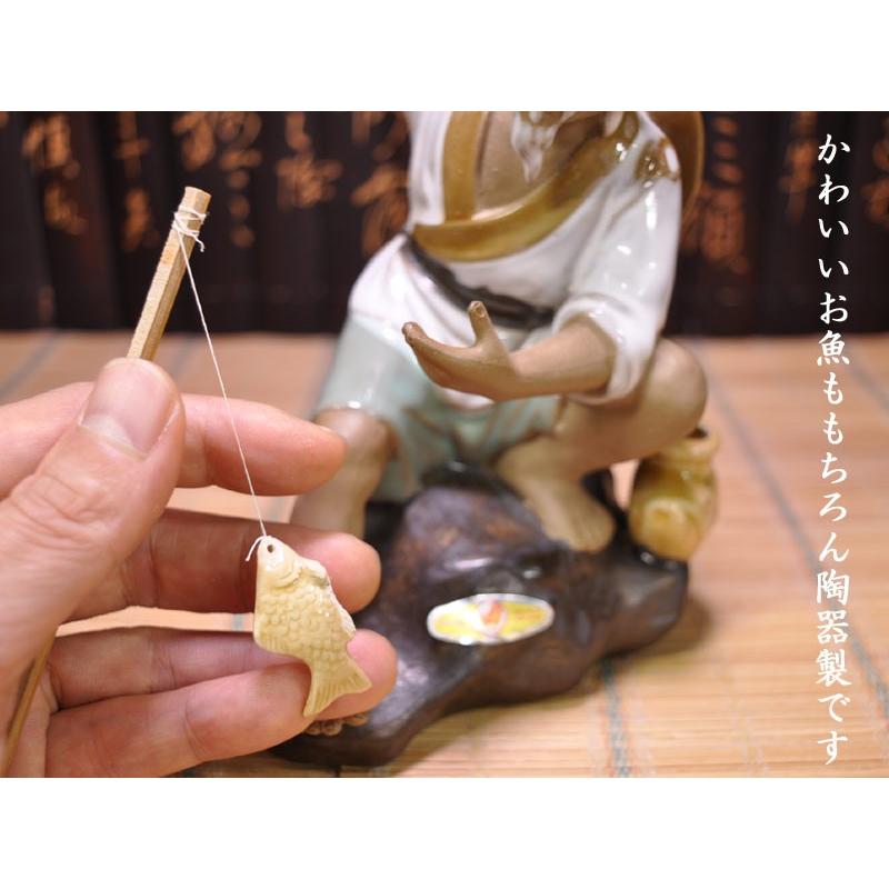 石湾陶器 得魚（魚を得る） 中国伝統工芸品 : 中国貿易公司ctc