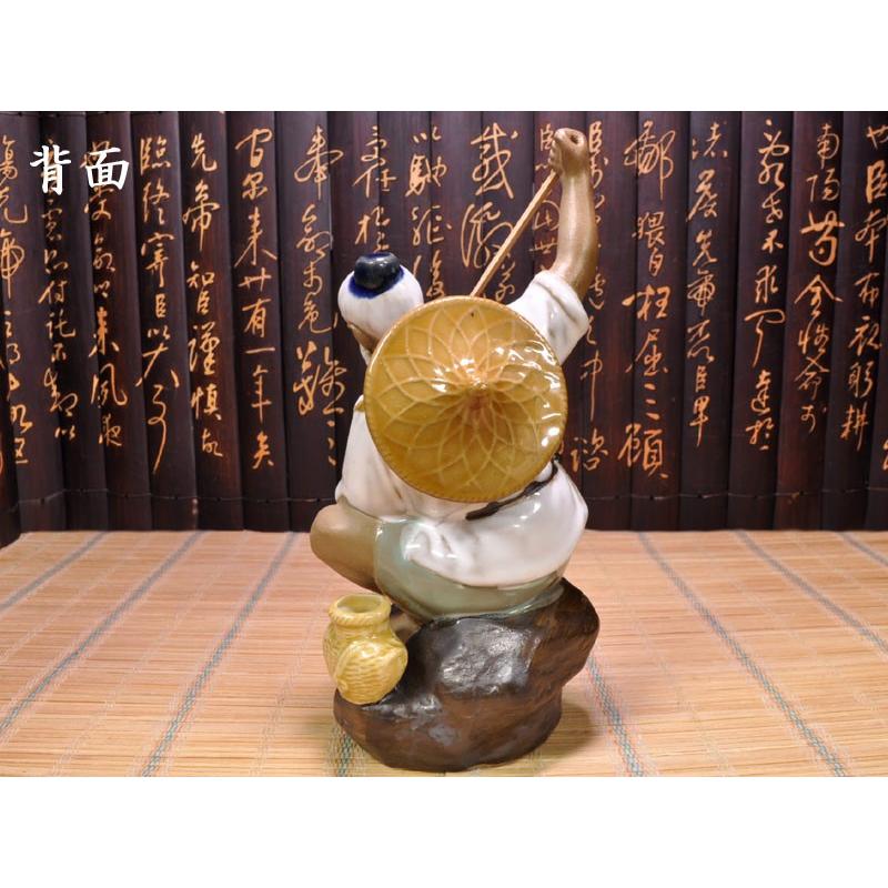 石湾陶器 得魚（魚を得る） 中国伝統工芸品 : 中国貿易公司ctc