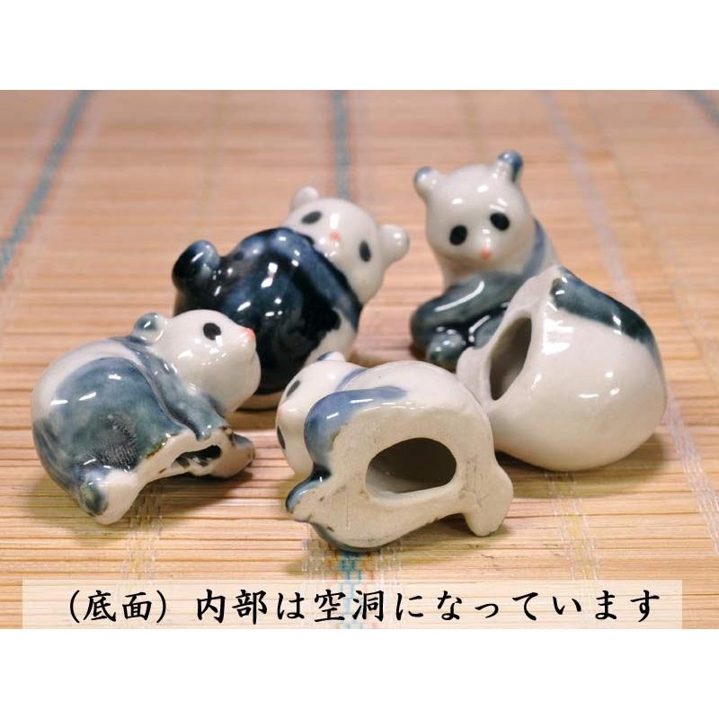 石湾陶器 可愛いパンダ5匹（パンダグッズ） 中国伝統工芸品 : 中国貿易