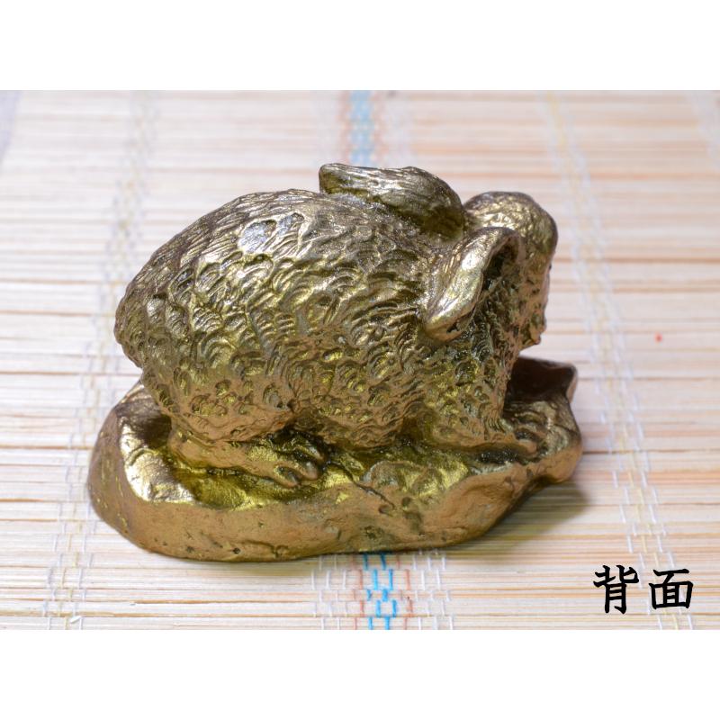 古銅　うさぎ　置物 ブロンズ像 古銅 うさぎ 兎 一對 置物 重さ合計約2076g D R7486
