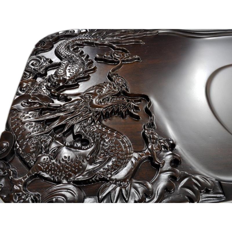 中国工芸茶盤 黒檀 祥龍盛世 : 中国貿易公司ctcオンラインショップ