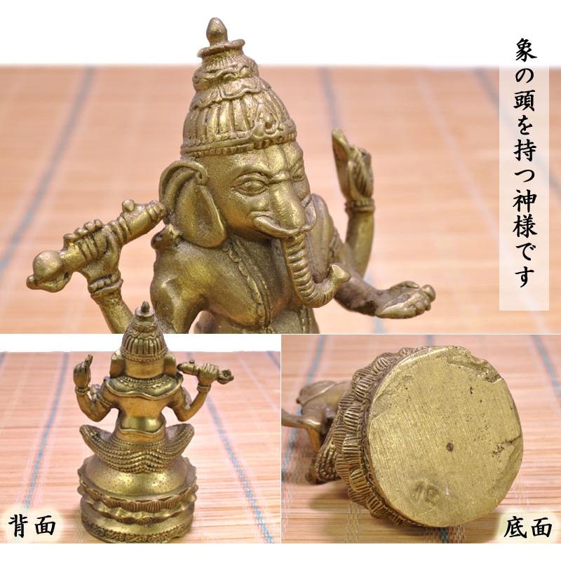 仏教美術 ガネーシャ 白銅製 仏像 【公式通販】