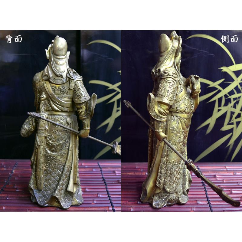 中国 東漢末年 三国志 大型人物「關羽」財神（富の神）銅製品 商売繁盛 交通安全 銅製 関羽立像（大） : 中国貿易公司ctcオンラインショップ