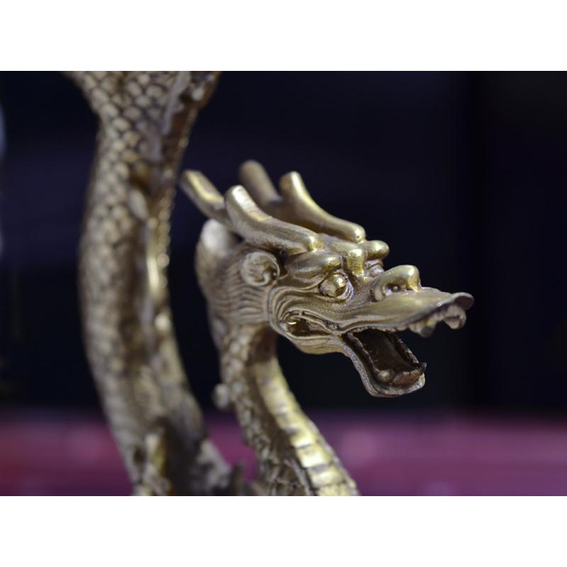 銅器　飛ぶ龍　置物　飾り アンティーク オブジェ アート  銅　レトロ　骨董 古銅製 龍 置物 - 岐阜・愛知（名古屋）・三重・滋賀の骨董品