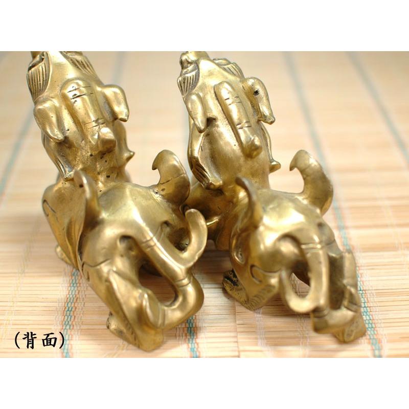 置物　金属 ヤアズの置物 銅製招財対睚眦 風水置物 : 中国貿易公司ctcオンライン