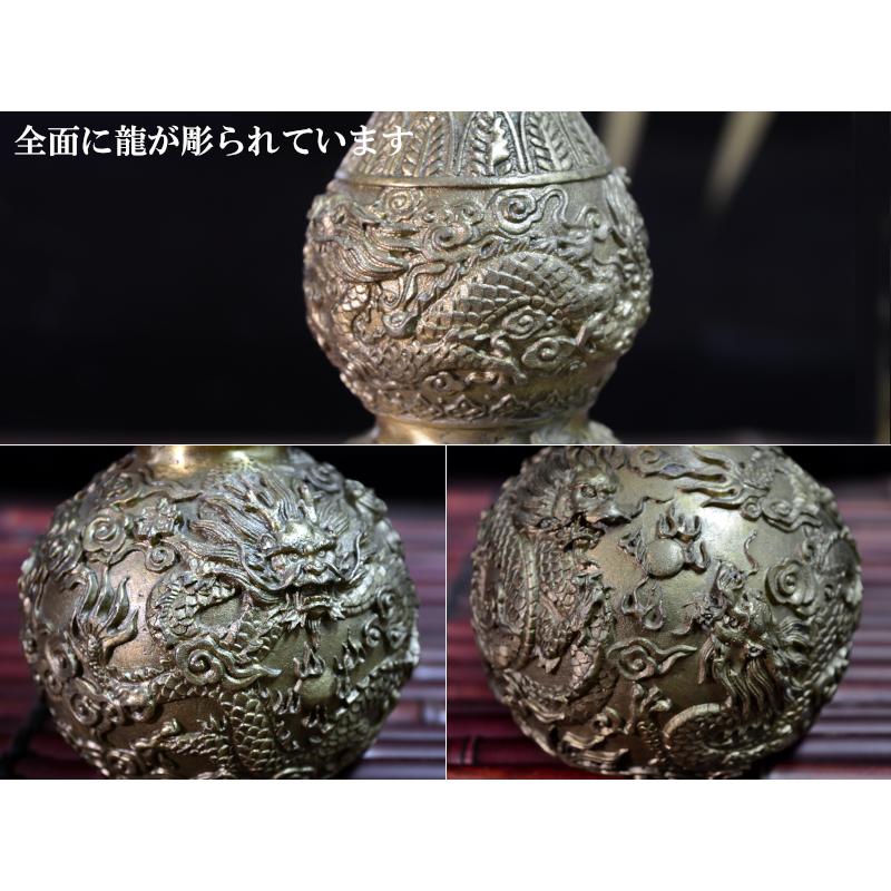 瓢箪の置物 魔除けの銅製龍紋葫芦 風水瓢箪 : 中国貿易公司ctc