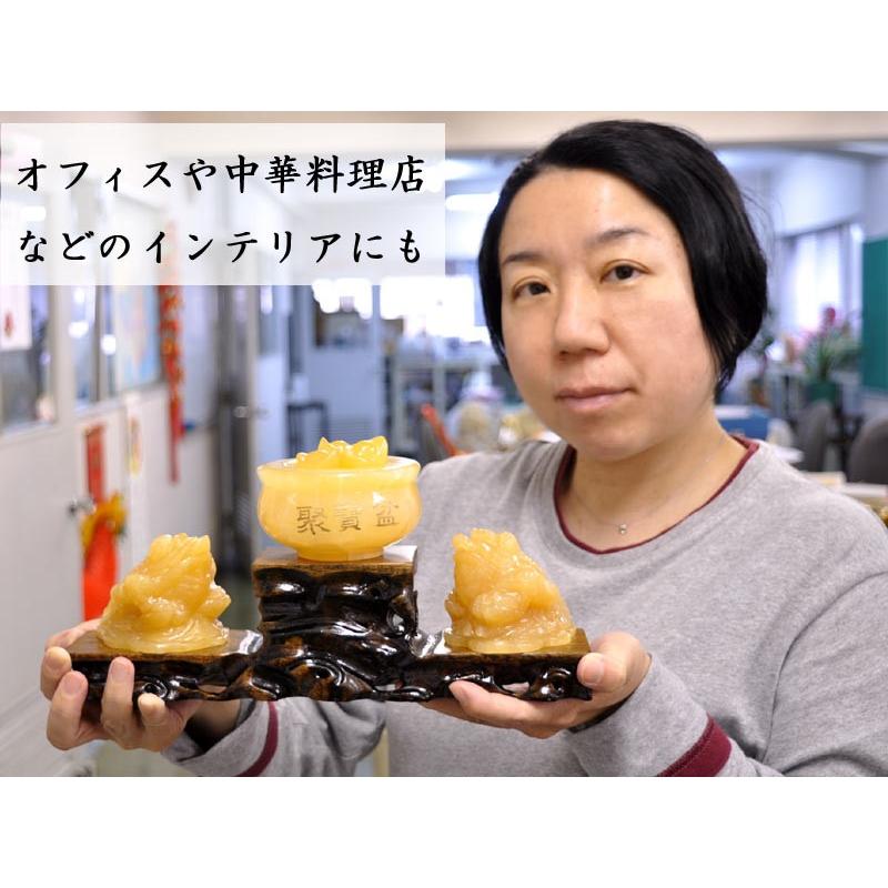 三脚蟾蜍 招財三脚銭蛙と元寶聚寶盆の置物 風水グッズ 三脚銭蛙