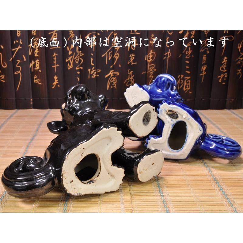 獅子の置物 石湾陶器 一対 中国伝統工芸品 : 中国貿易公司ctc
